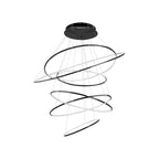 Grand Tiered Ring Chandelier - Modern Luxury Multi-Tier Lighting for Foyer & High Ceiling