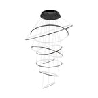 Grand Tiered Ring Chandelier - Modern Luxury Multi-Tier Lighting for Foyer & High Ceiling