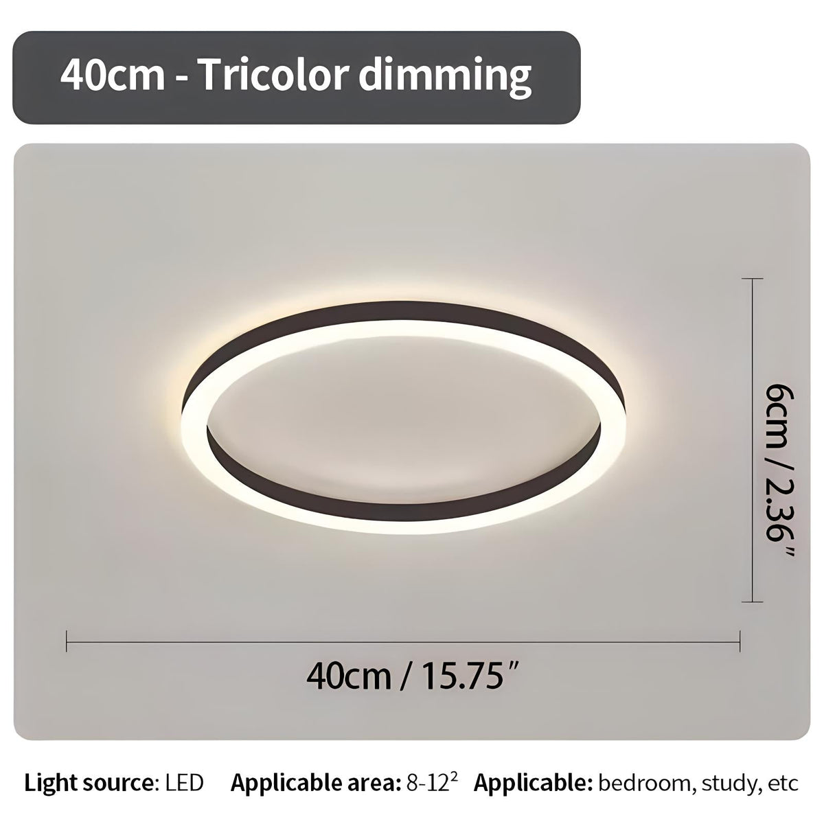 LED Flush Mount Ceiling Light for Bedroom