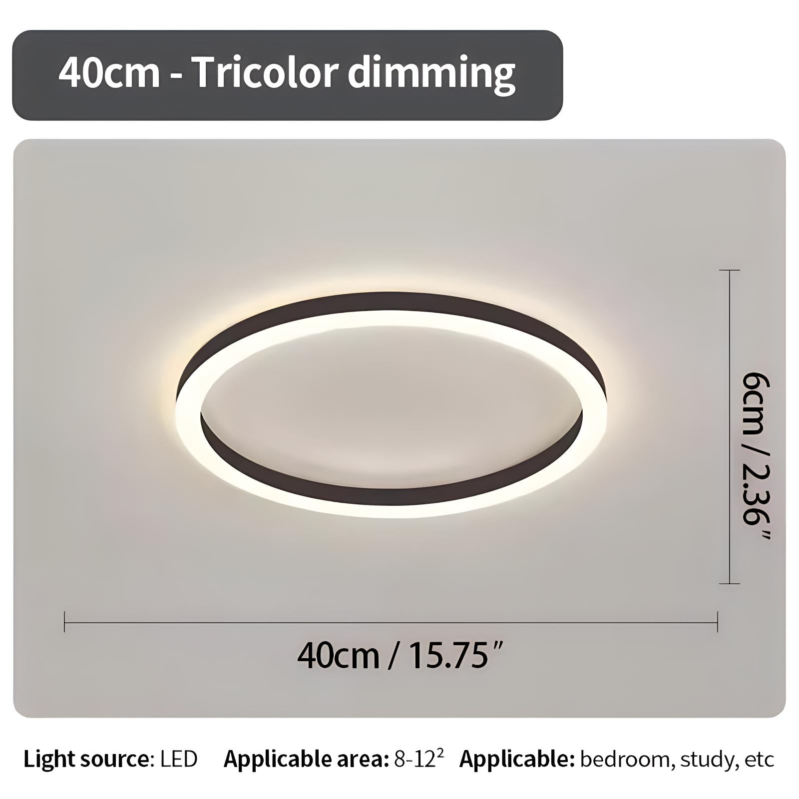 Nordic Halo Ceiling Light - Minimalist Circular LED Flush Mount for Bedroom & Nursery