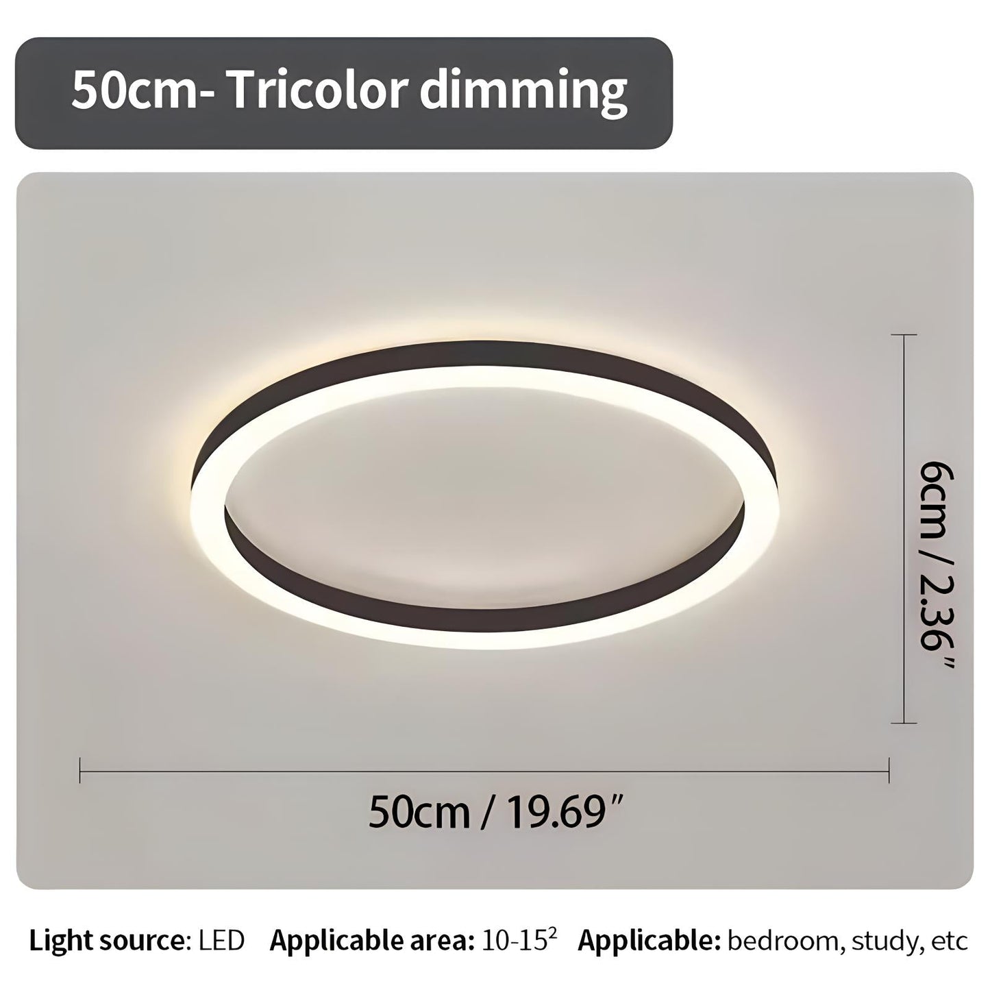 LED Flush Mount Ceiling Light for Bedroom