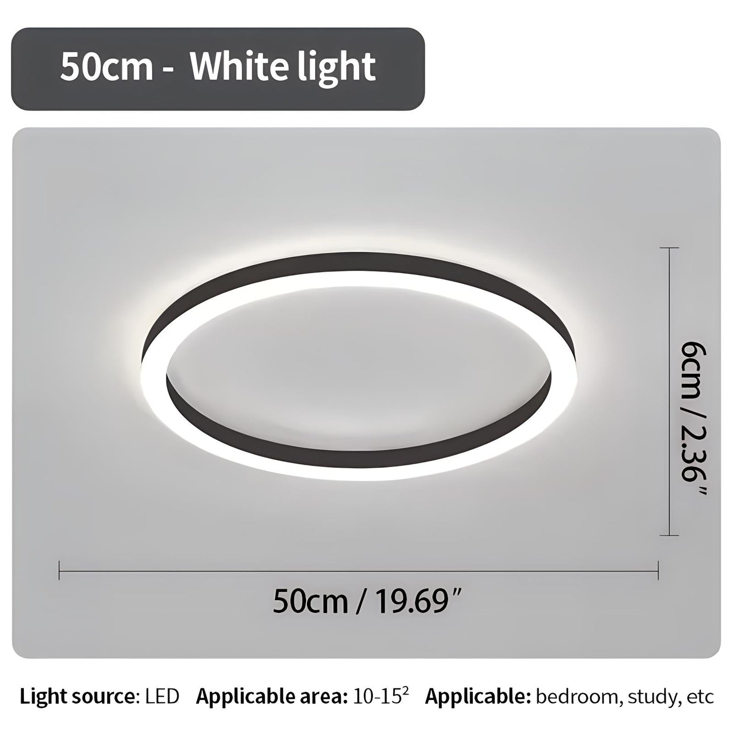 LED Flush Mount Ceiling Light for Bedroom