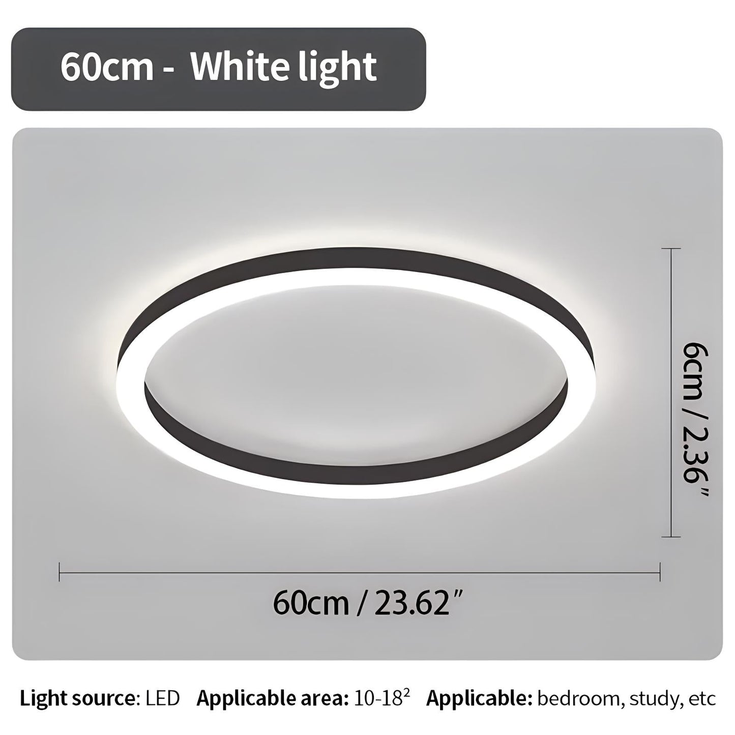 LED Flush Mount Ceiling Light for Bedroom