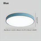 Modern Macaron Ceiling Light - Minimalist Circular LED Flush Mount for Nursery & Playroom