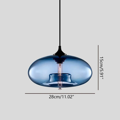 Nuvlight Hand-Blown Color Glass Pendant Light