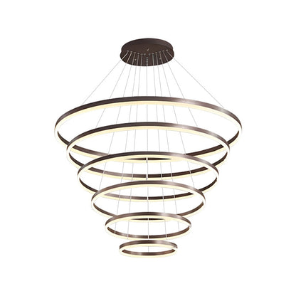 Modern Tiered Ring Chandelier