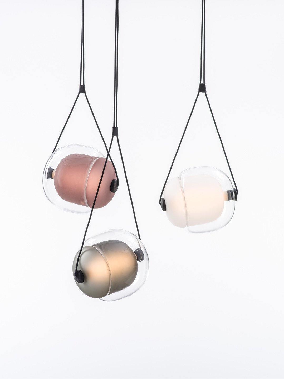 Cello Hand-Blown Glass Pendant Light - Elegant Pear-Shaped Hanging Lamp for Kitchen & Dining Room