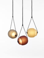 Cello Hand-Blown Glass Pendant Light - Elegant Pear-Shaped Hanging Lamp for Kitchen & Dining Room