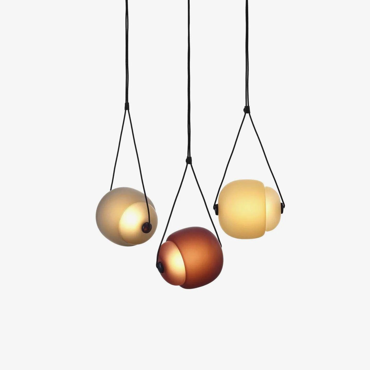 Cello Hand-Blown Glass Pendant Light - Elegant Pear-Shaped Hanging Lamp for Kitchen & Dining Room