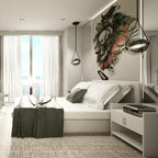 Cello Hand-Blown Glass Pendant Light - Elegant Pear-Shaped Hanging Lamp for Kitchen & Dining Room