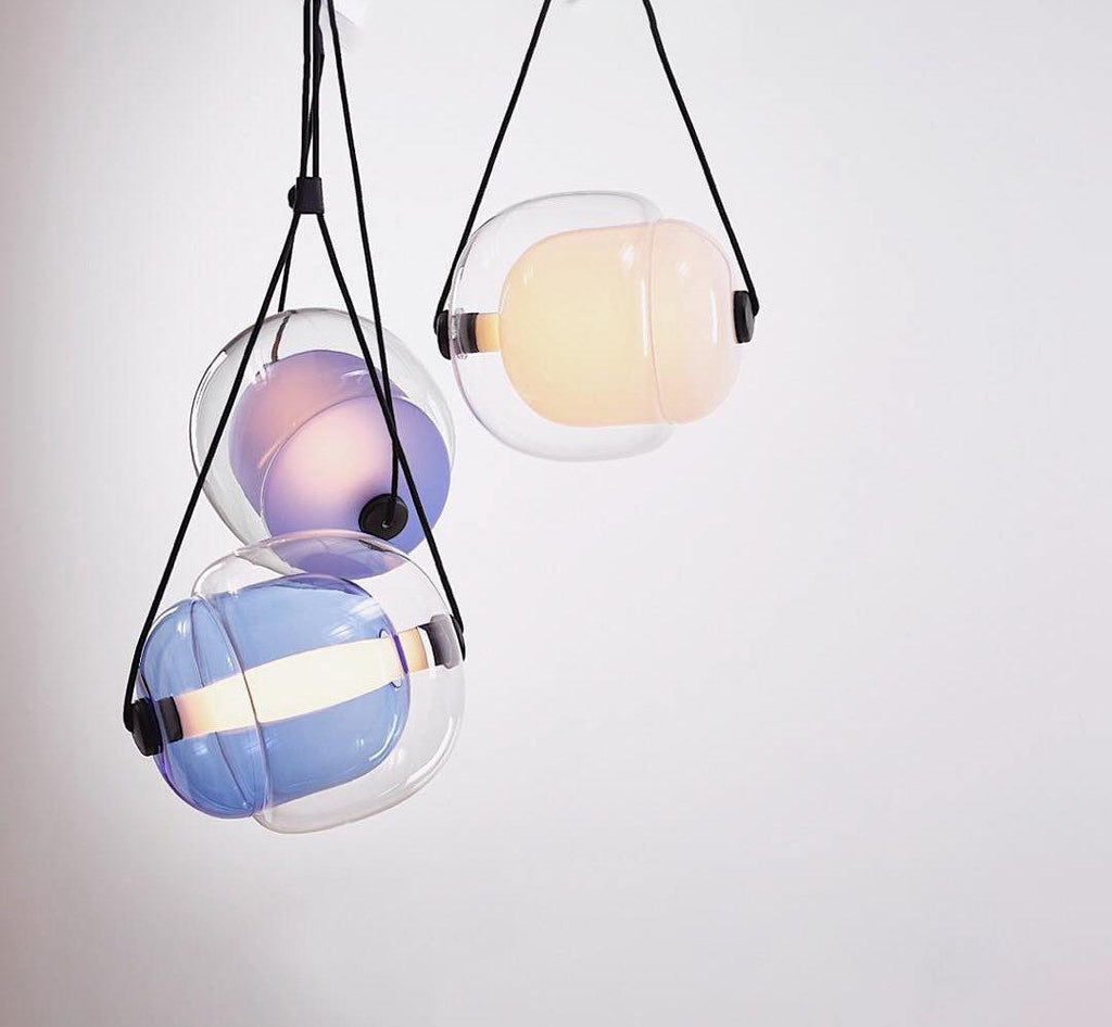 Cello Hand-Blown Glass Pendant Light - Elegant Pear-Shaped Hanging Lamp for Kitchen & Dining Room