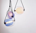 Cello Hand-Blown Glass Pendant Light - Elegant Pear-Shaped Hanging Lamp for Kitchen & Dining Room