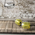 Cello Hand-Blown Glass Pendant Light - Elegant Pear-Shaped Hanging Lamp for Kitchen & Dining Room
