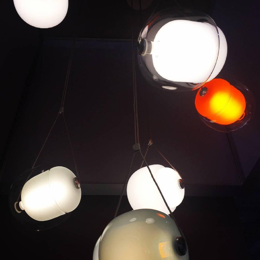 Cello Hand-Blown Glass Pendant Light - Elegant Pear-Shaped Hanging Lamp for Kitchen & Dining Room