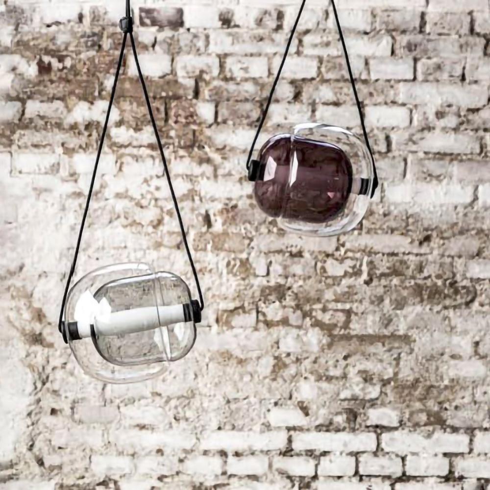 Cello Hand-Blown Glass Pendant Light - Elegant Pear-Shaped Hanging Lamp for Kitchen & Dining Room