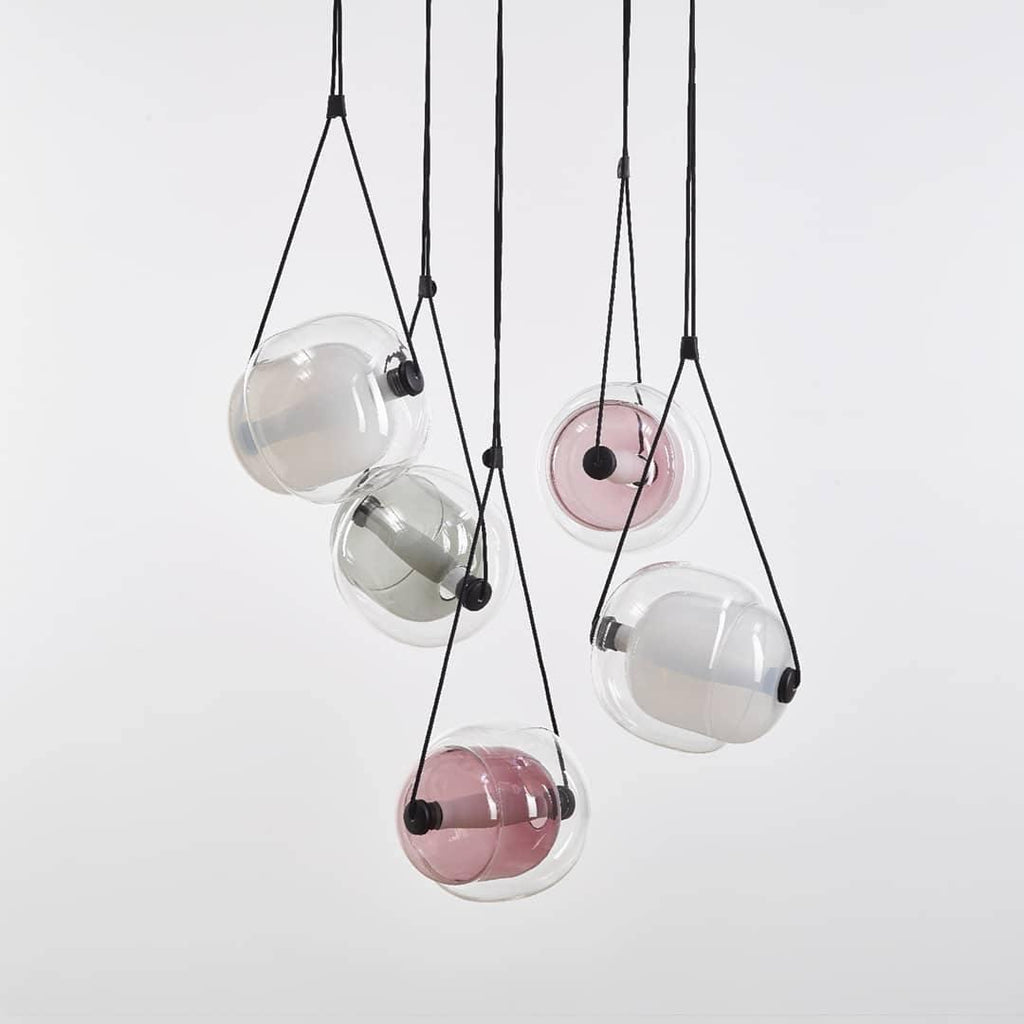 Cello Hand-Blown Glass Pendant Light - Elegant Pear-Shaped Hanging Lamp for Kitchen & Dining Room