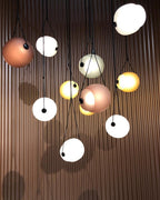 Cello Hand-Blown Glass Pendant Light - Elegant Pear-Shaped Hanging Lamp for Kitchen & Dining Room