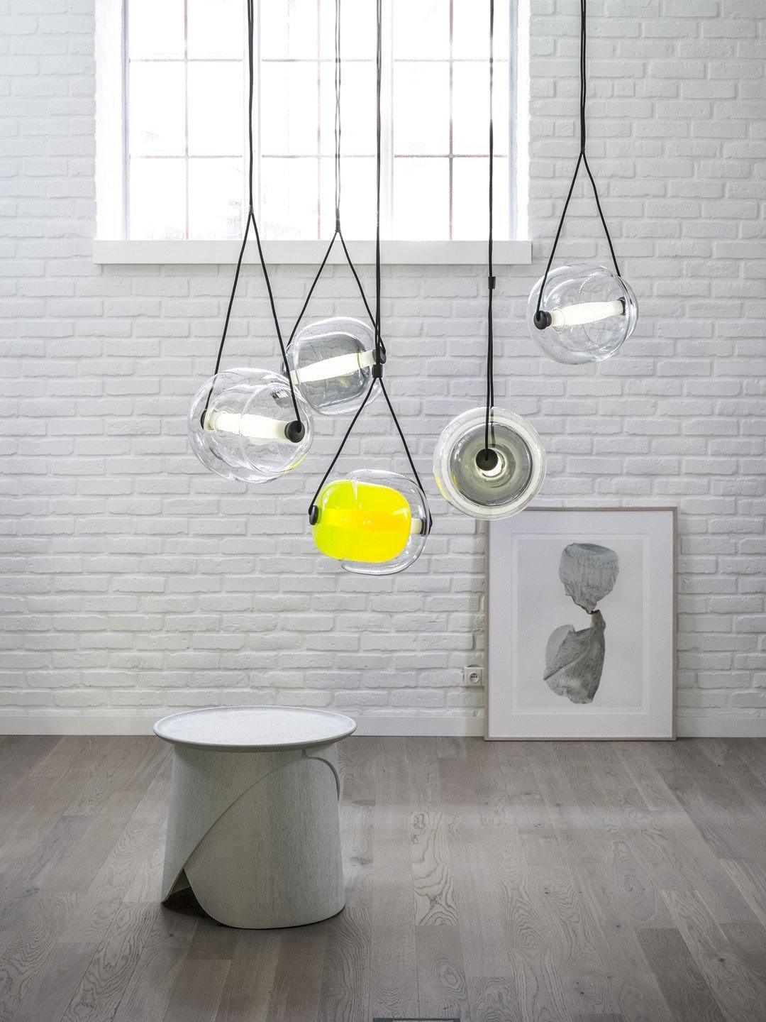 Cello Hand-Blown Glass Pendant Light - Elegant Pear-Shaped Hanging Lamp for Kitchen & Dining Room