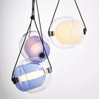 Cello Hand-Blown Glass Pendant Light - Elegant Pear-Shaped Hanging Lamp for Kitchen & Dining Room