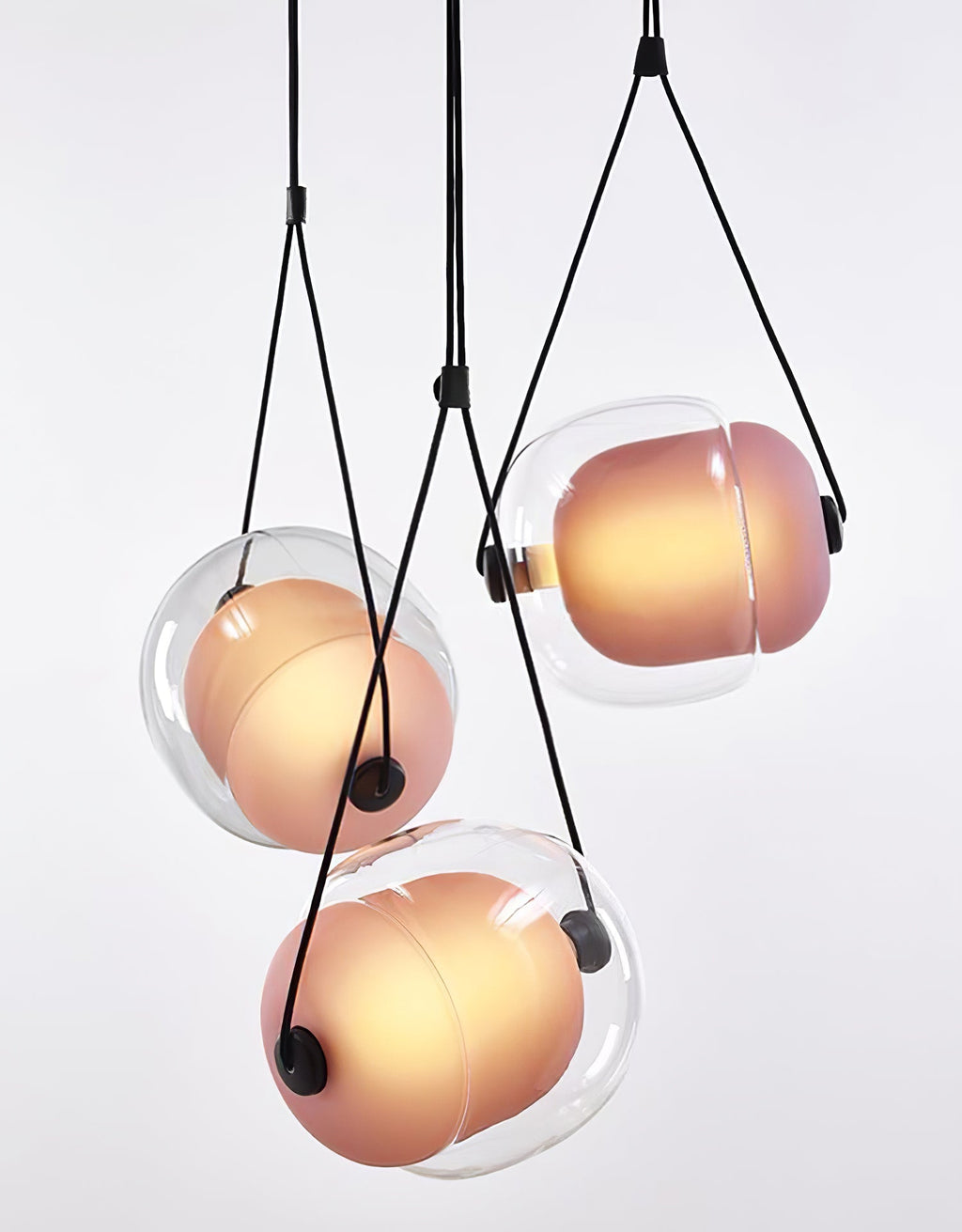 Cello Hand-Blown Glass Pendant Light - Elegant Pear-Shaped Hanging Lamp for Kitchen & Dining Room