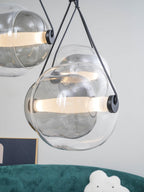 Cello Hand-Blown Glass Pendant Light - Elegant Pear-Shaped Hanging Lamp for Kitchen & Dining Room