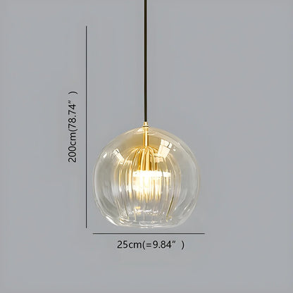 Nuvlight Nordic Glass Globe Pendant Light