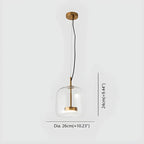 Modern Artisan Glass Pendant - Elegant Hand-Blown Globe Hanging Light for Dining Room