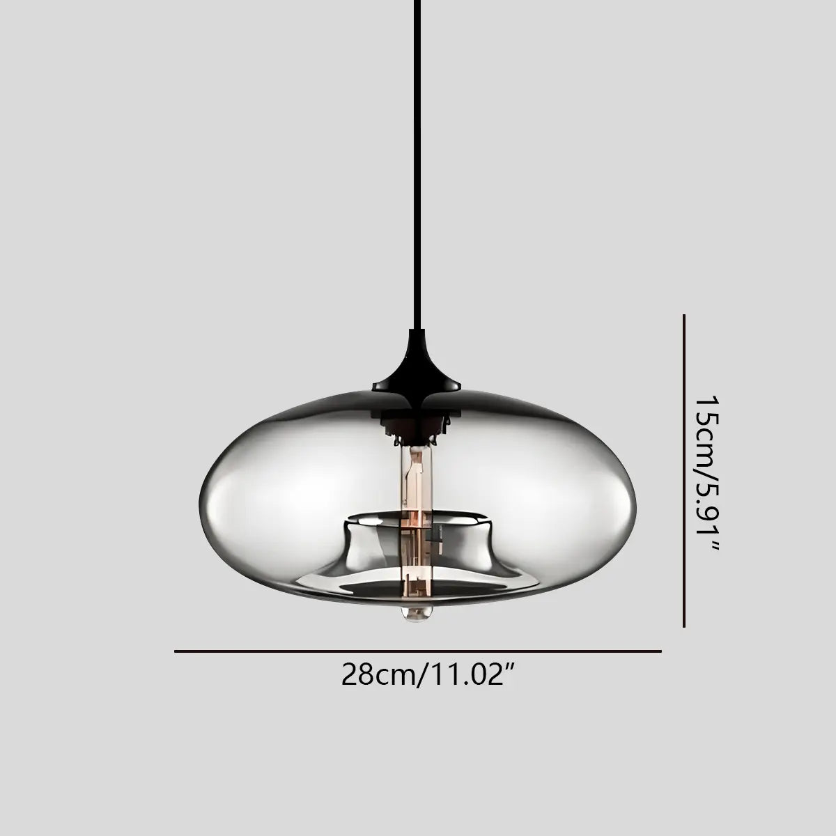 Nuvlight Hand-Blown Color Glass Pendant Light
