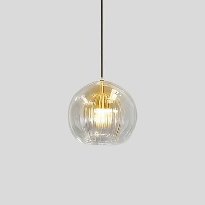  Nordic Glass Globe Pendant Light for Modern Interiors Clear Warm White