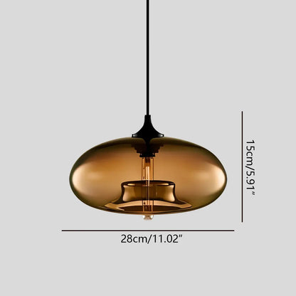 Nuvlight Hand-Blown Color Glass Pendant Light