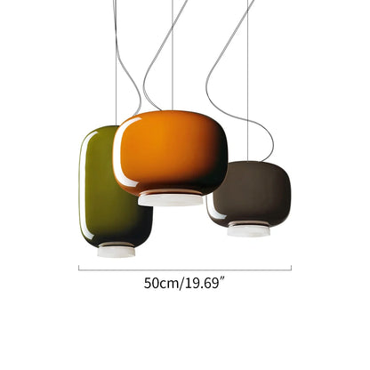 Tinted Glass Pendant Light for Kitchen Island