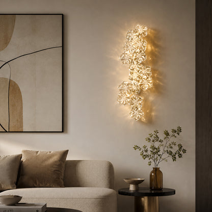 Crystal Flower Wall Lamp