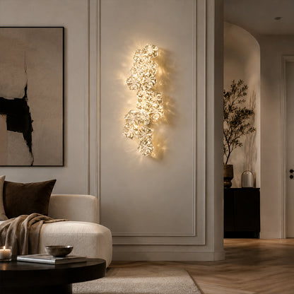 Crystal Flower Wall Lamp