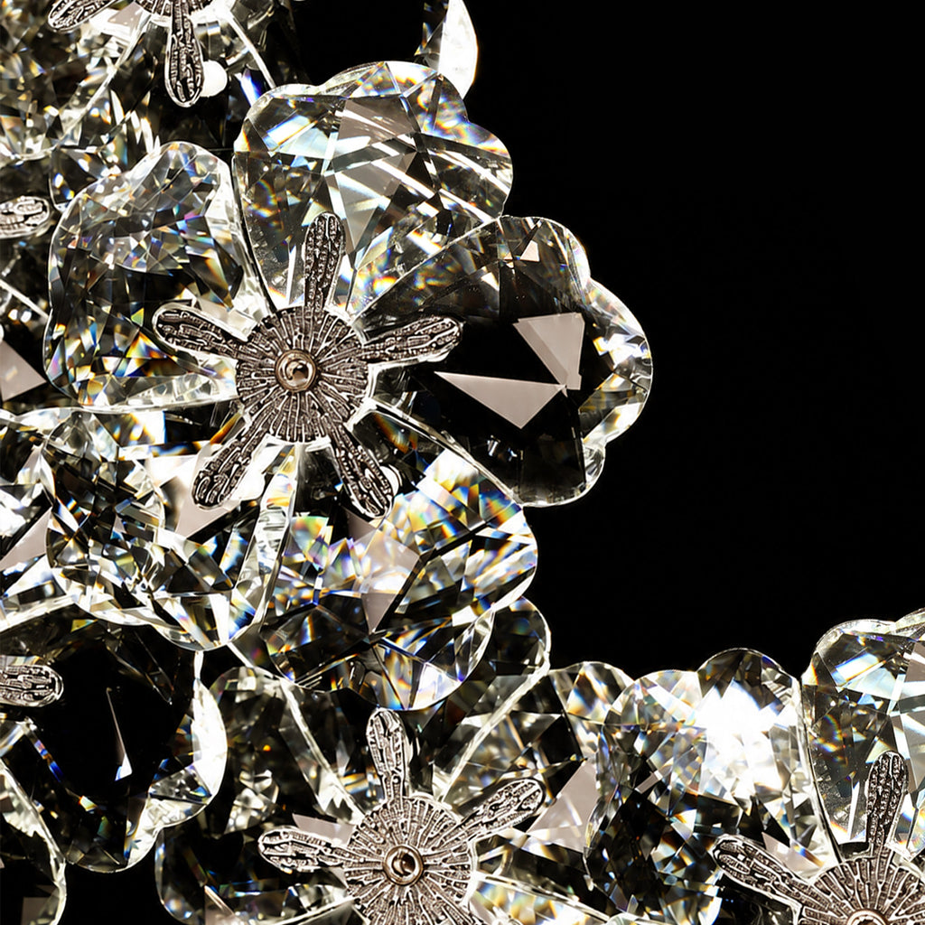 Crystal Flower Wall Lamp