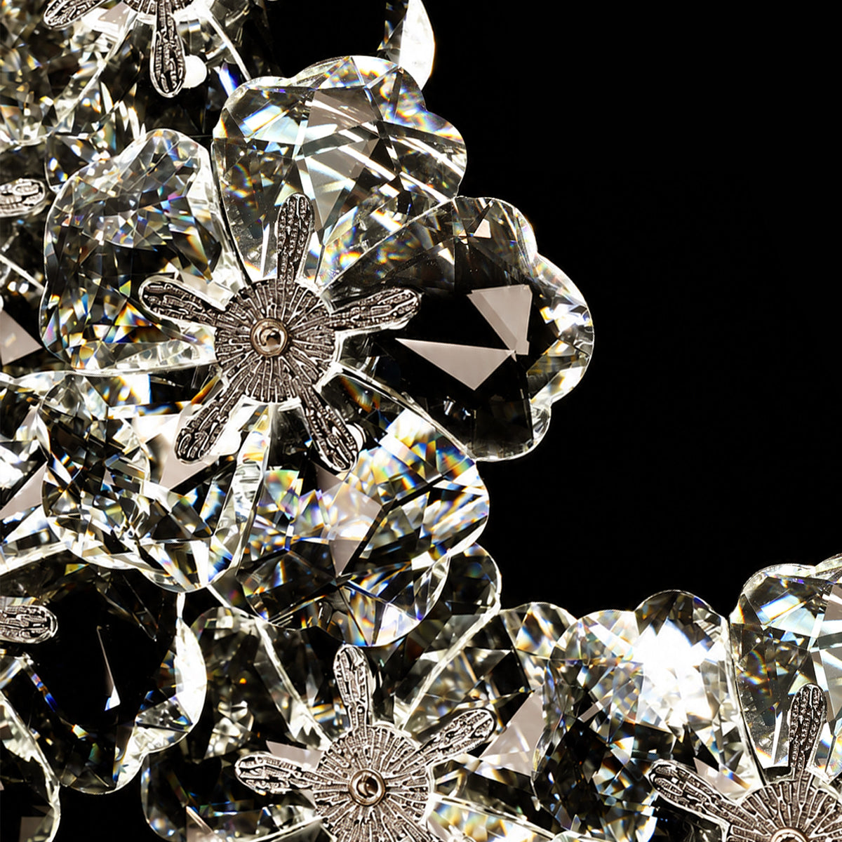 Crystal Flower Wall Lamp