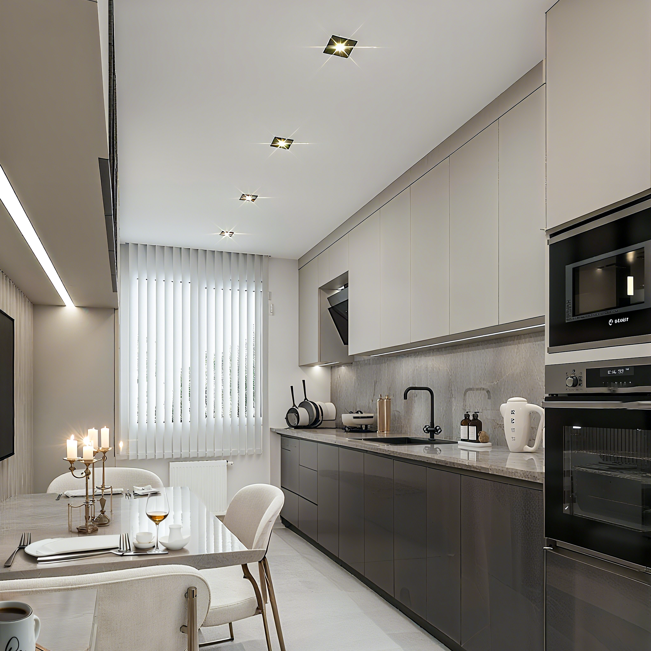 nuvlight Cubis Architectural Aluminium Recessed Geometric Spotlight