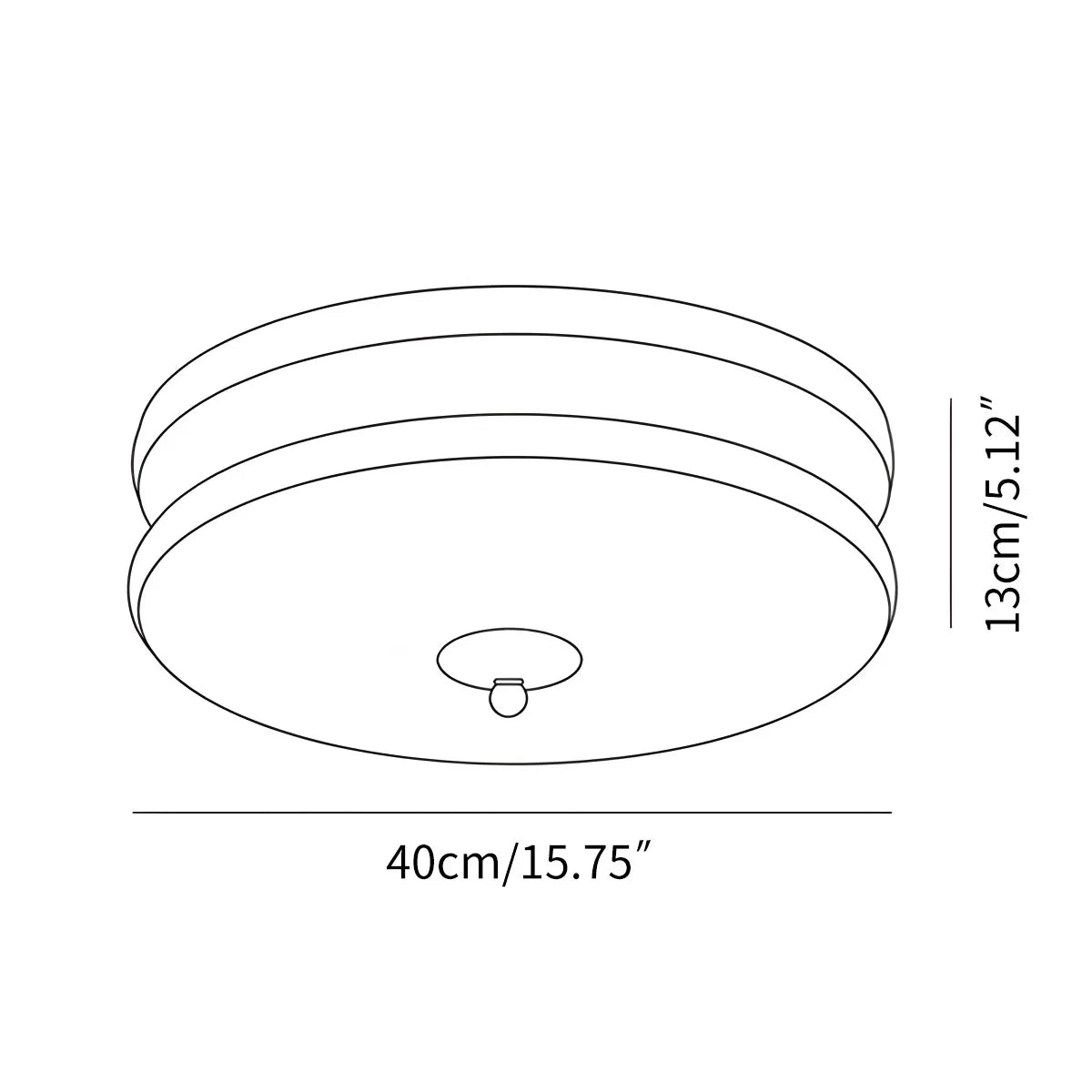 Glass and Brass Flush Mount Ceiling Light