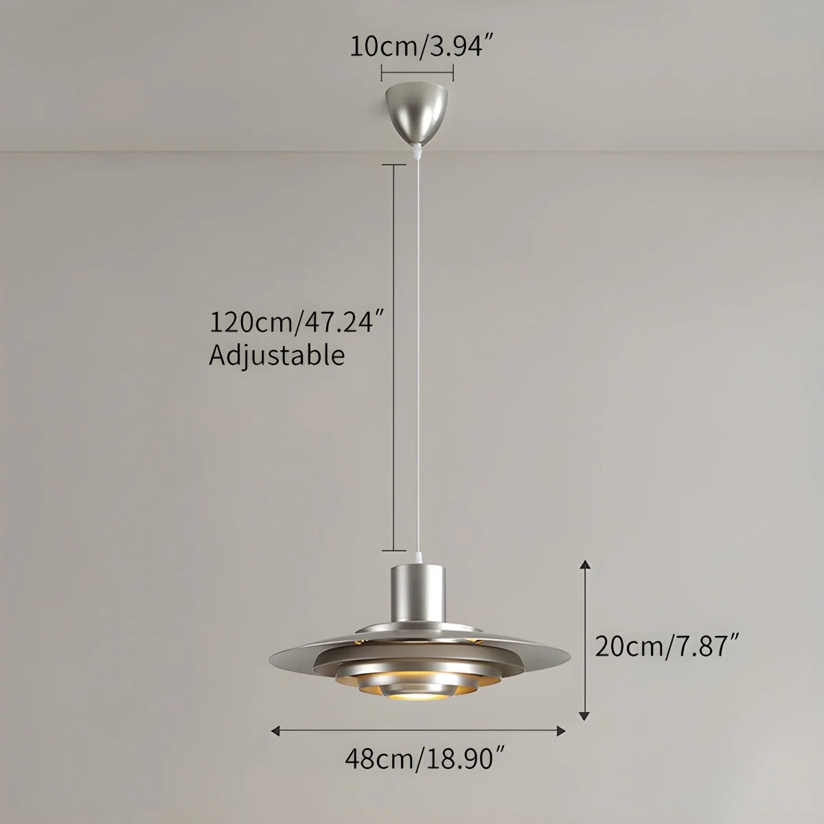 Nuvlight UFO Cream Pendant Light