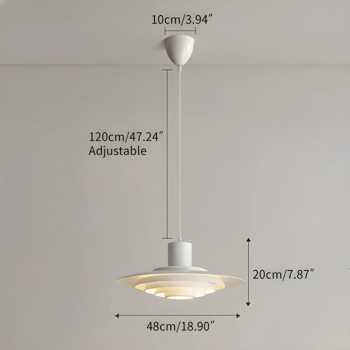 Nuvlight UFO Cream Pendant Light