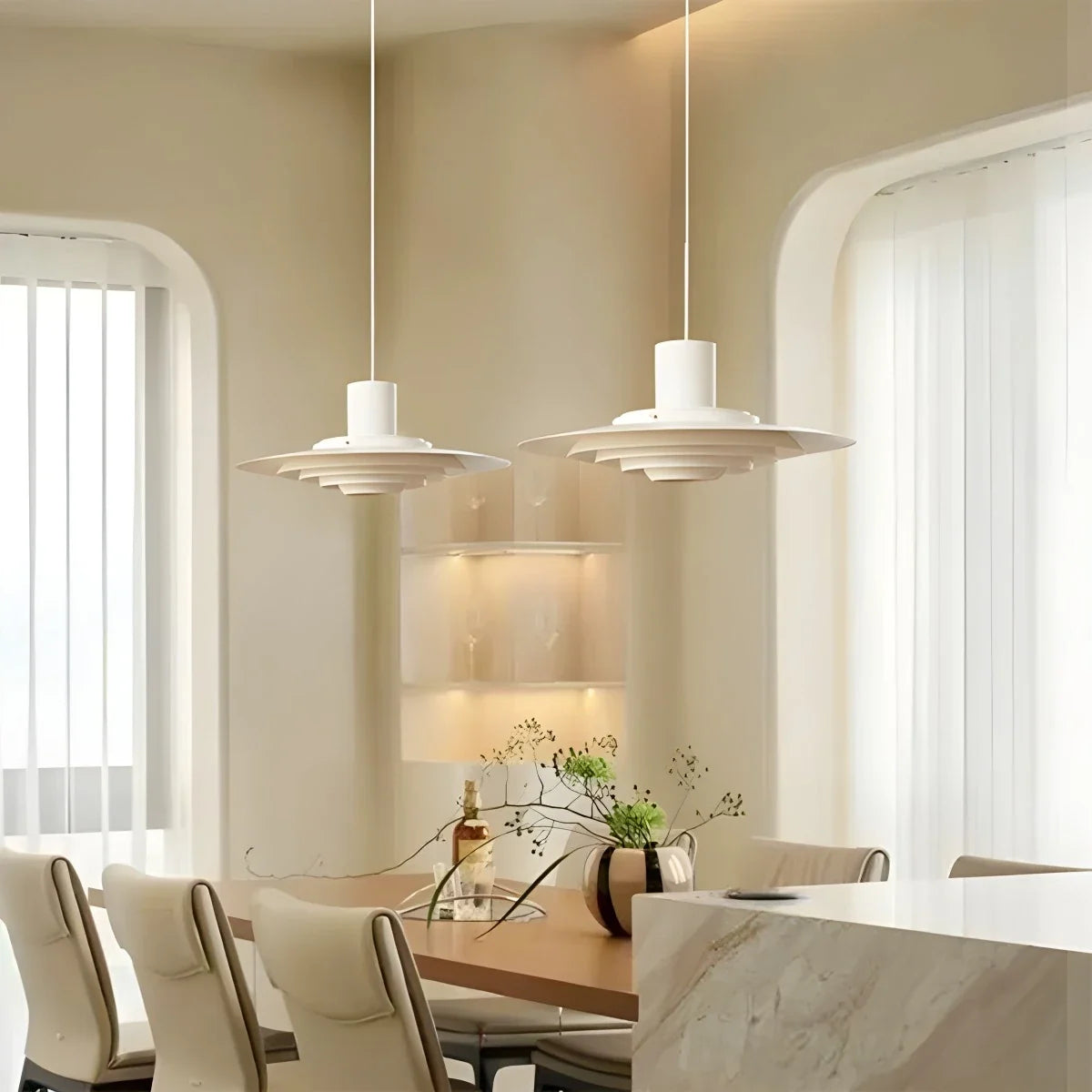 Nuvlight UFO Cream Pendant Light