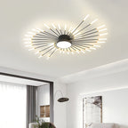 Artistic Fireworks Ceiling Light - Modern Swirl Burst Flush Mount for Living Room