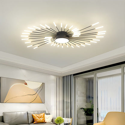 Swirl Flush Mount Ceiling Light for Living Room