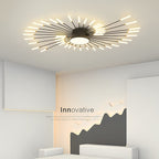 Artistic Fireworks Ceiling Light - Modern Swirl Burst Flush Mount for Living Room