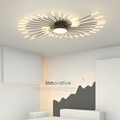 Swirl Flush Mount Ceiling Light for Living Room