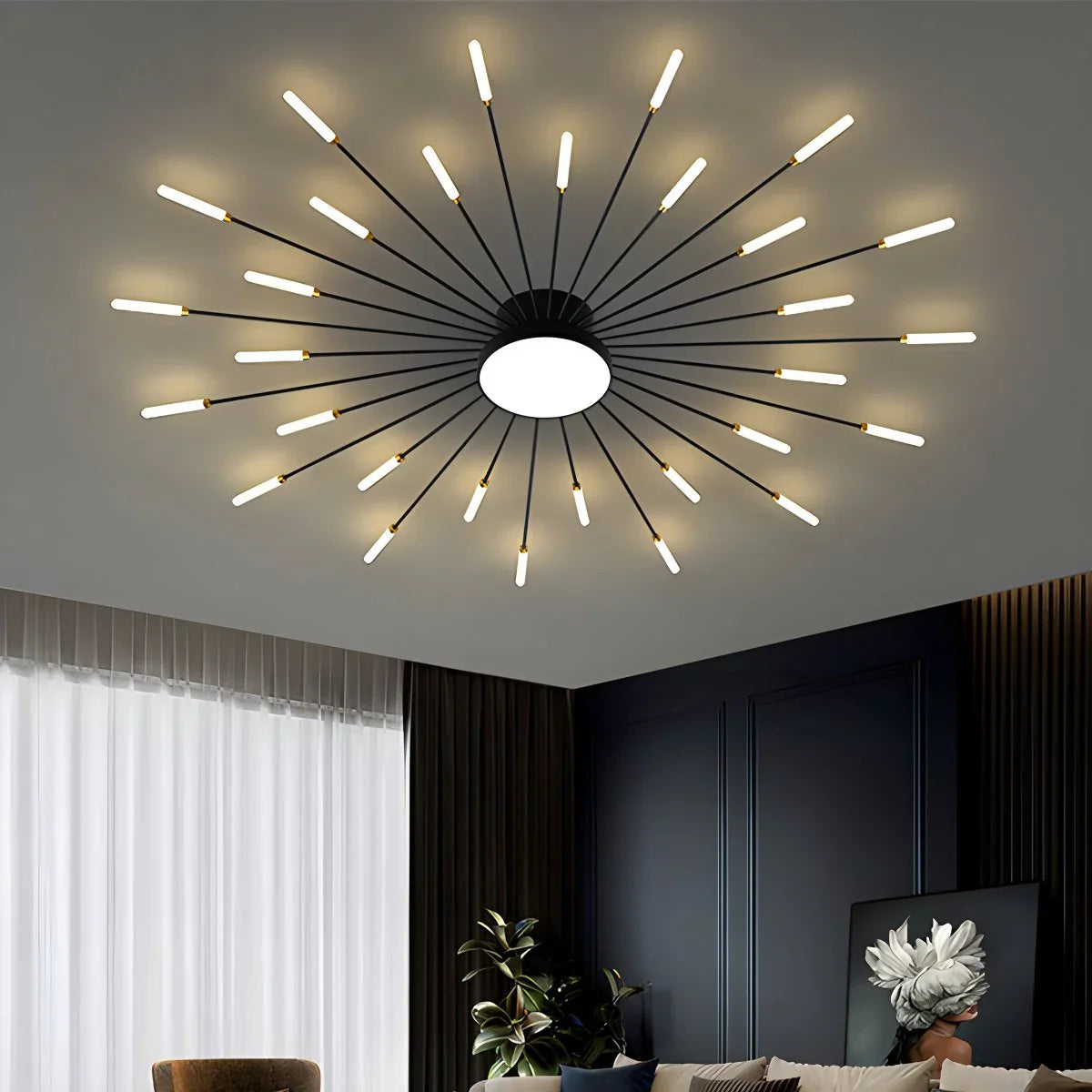 Swirl Flush Mount Ceiling Light for Living Room