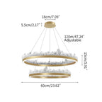 Modern Iceberg Chandelier - Luxury Hand-Poured Textured Glass Pendant for Dining & Living Room