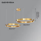 Modern Ring Chandelier - Minimalist LED Circular Pendant Light for Living Room & Office