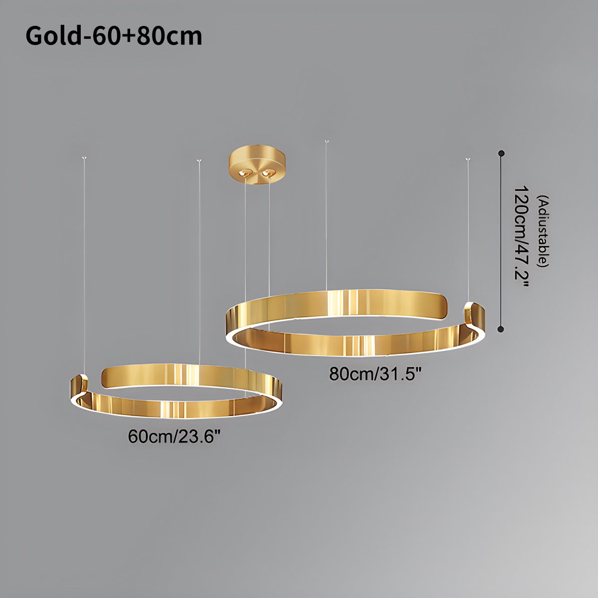 Modern Ring Chandelier - Minimalist LED Circular Pendant Light for Living Room & Office