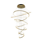 Grand Tiered Ring Chandelier - Modern Luxury Multi-Tier Lighting for Foyer & High Ceiling