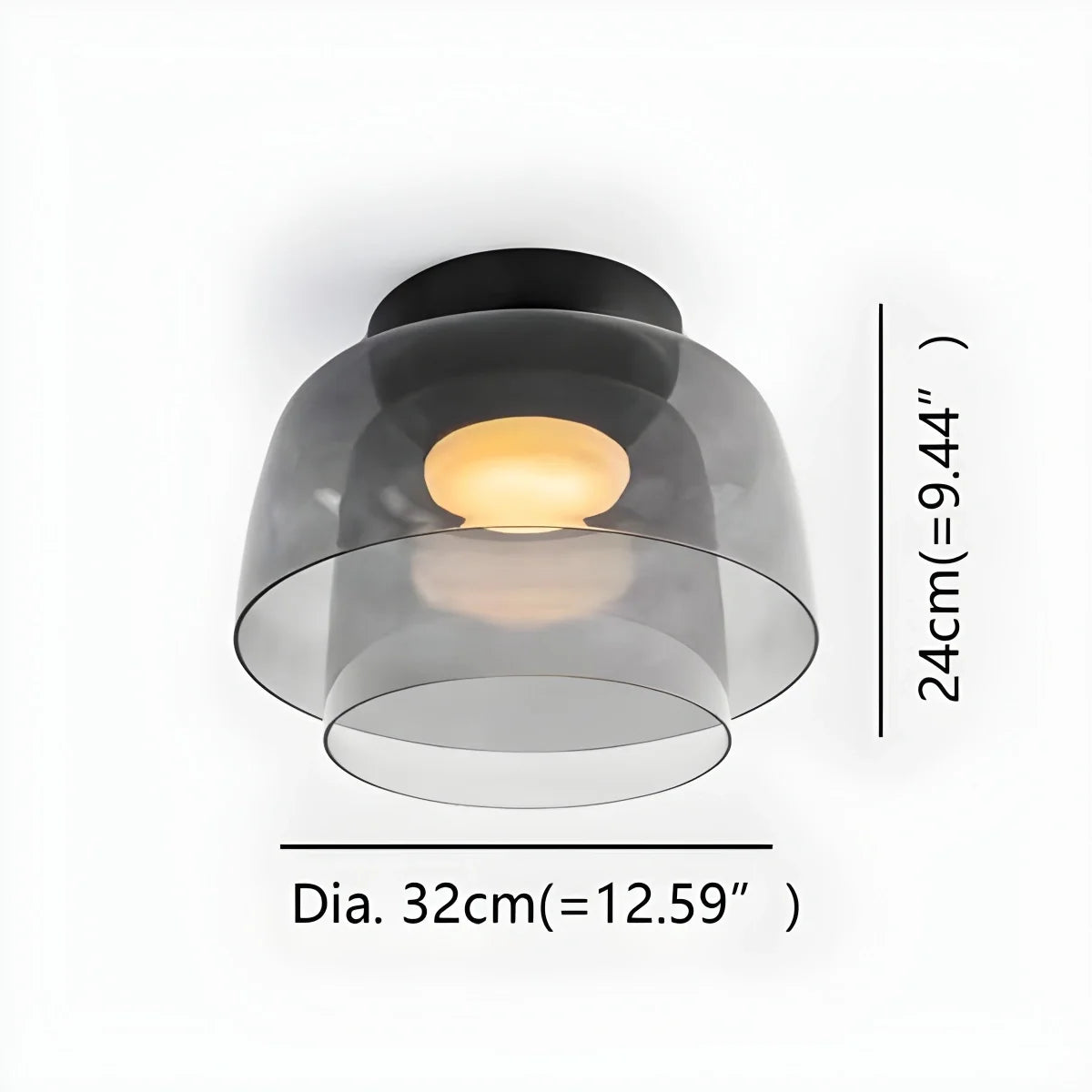 Nuvlight Colored Glass Ceiling Light